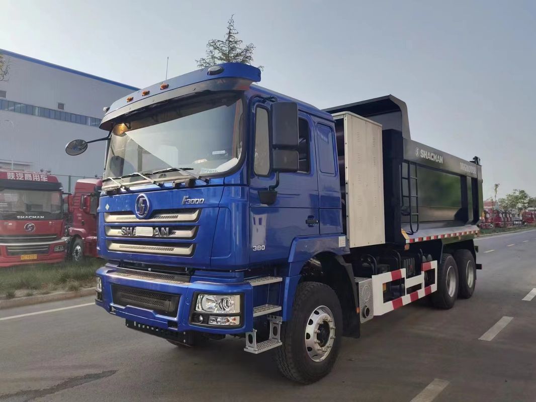SHACMAN CNG Dump Truck F3000 6x4 380 EuroV Błękitny