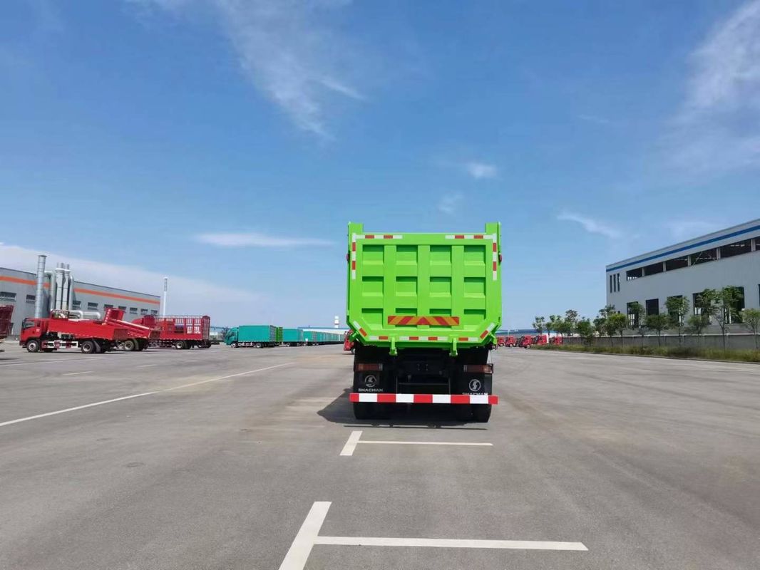 10 kół SHACMAN F3000 CNG Dump Truck 6x4 Euro V WEICHAI-430HP Zielony Idealny do budowy i wydobycia