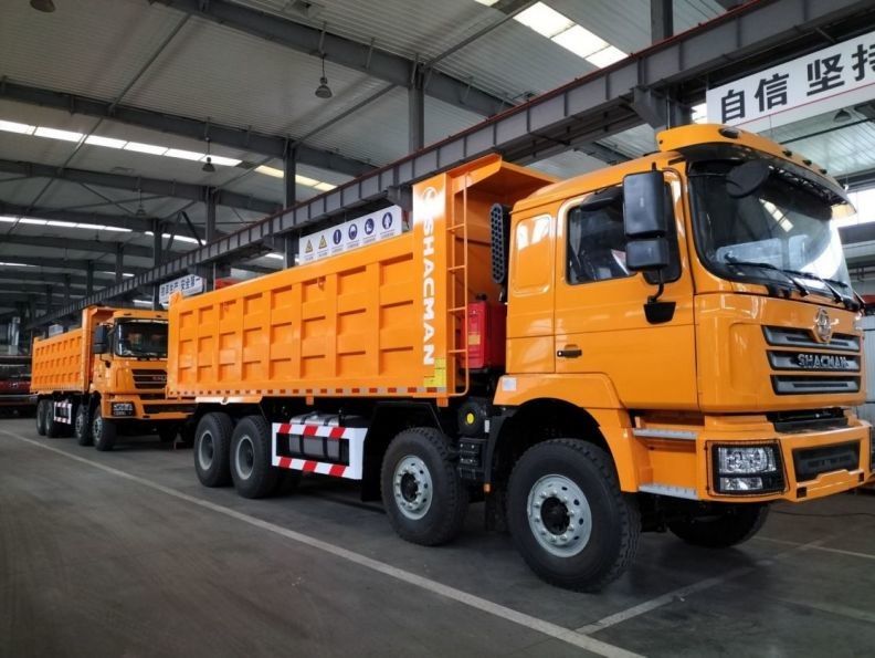 SHACMAN F3000 Dump Truck 8x4 375hp Euro V Żółty zapieracz dla modelu SX3255DT384