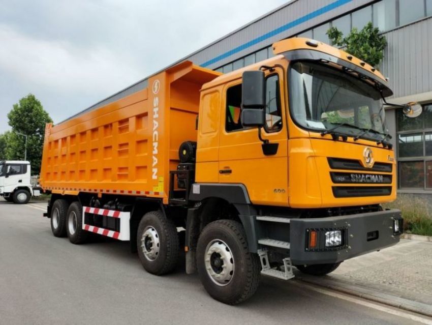 SHACMAN F3000 Dump Truck 8x4 375hp Euro V Żółty zapieracz dla modelu SX3255DT384