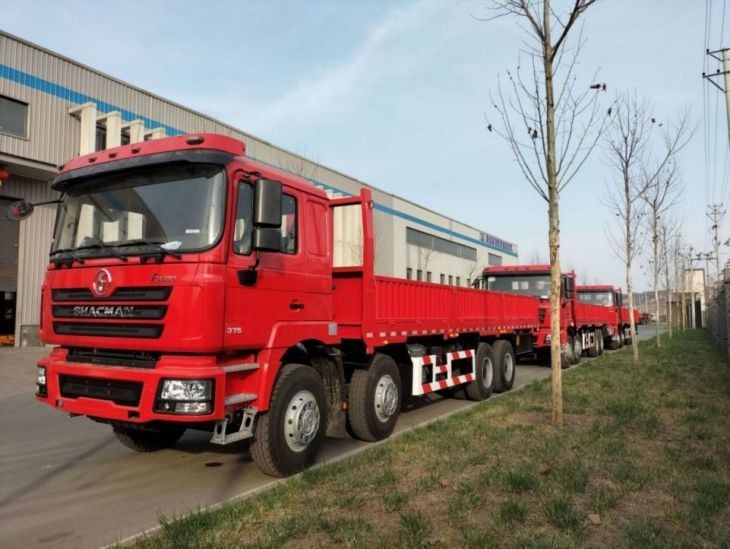 Zbiornik paliwa 400L Ciężarówka Ciężarówka SHACMAN F3000 8x4 Ciężarówka 375HP Neon Red