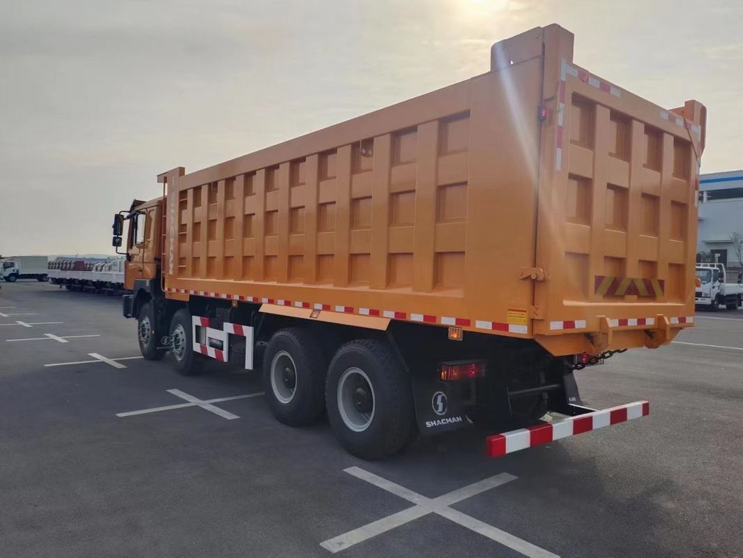 SHACMAN F3000 Kipiący ciężarówka 8x4 380hp EuroII Orange 12 kół WeicHAI silnik