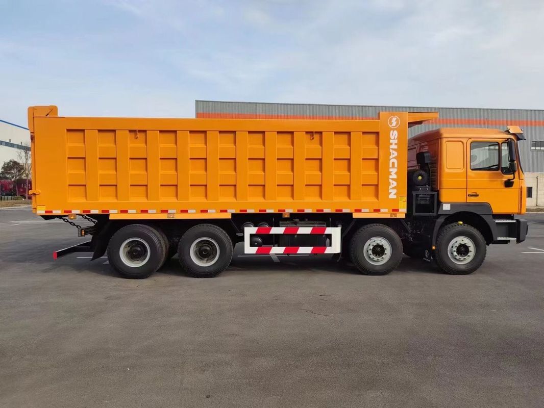 SHACMAN F3000 Kipiący ciężarówka 8x4 380hp EuroII Orange 12 kół WeicHAI silnik