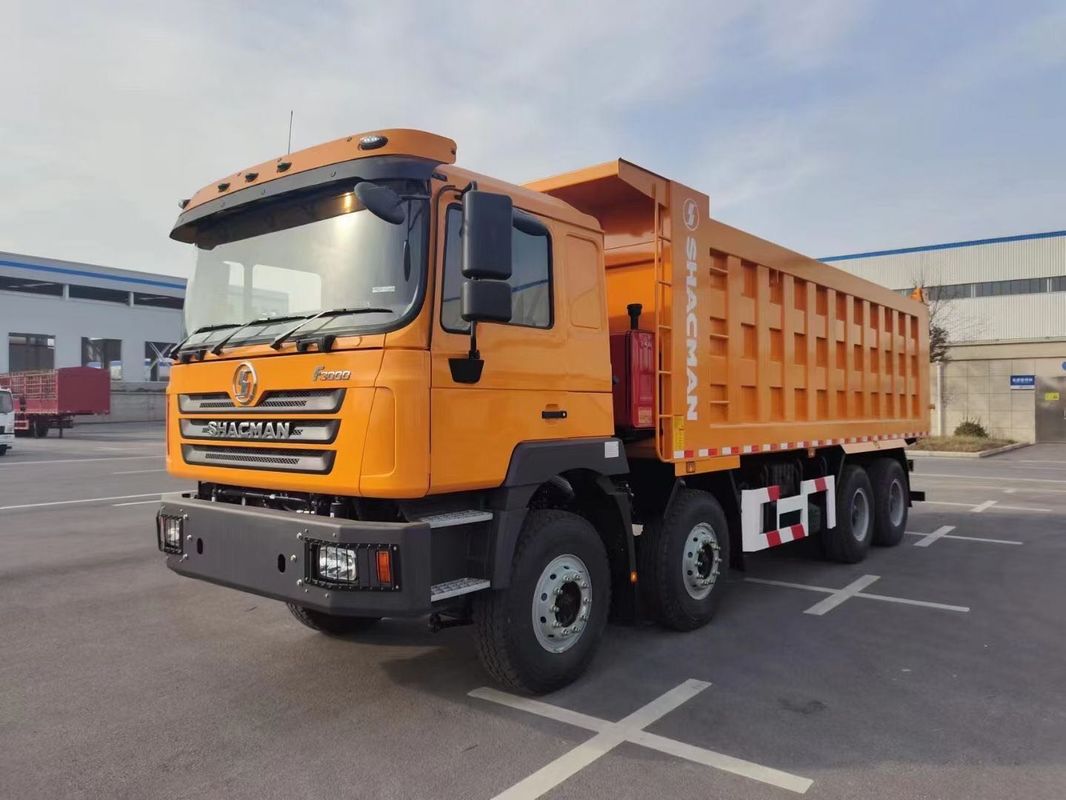SHACMAN F3000 Kipiący ciężarówka 8x4 380hp EuroII Orange 12 kół WeicHAI silnik