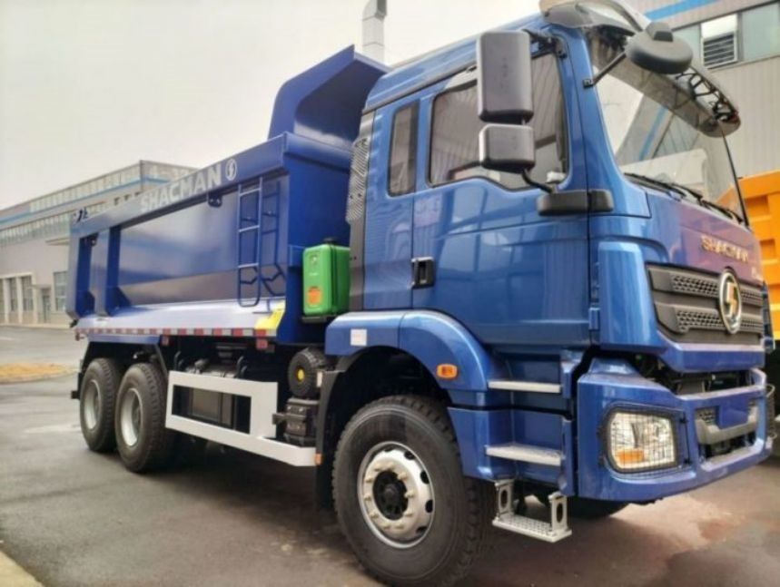 SHACMAN U-Cargo box Dump Truck 6x4 H3000 380 EuroII Blue Tipper Standardowa kabina 12,00R20 opony
