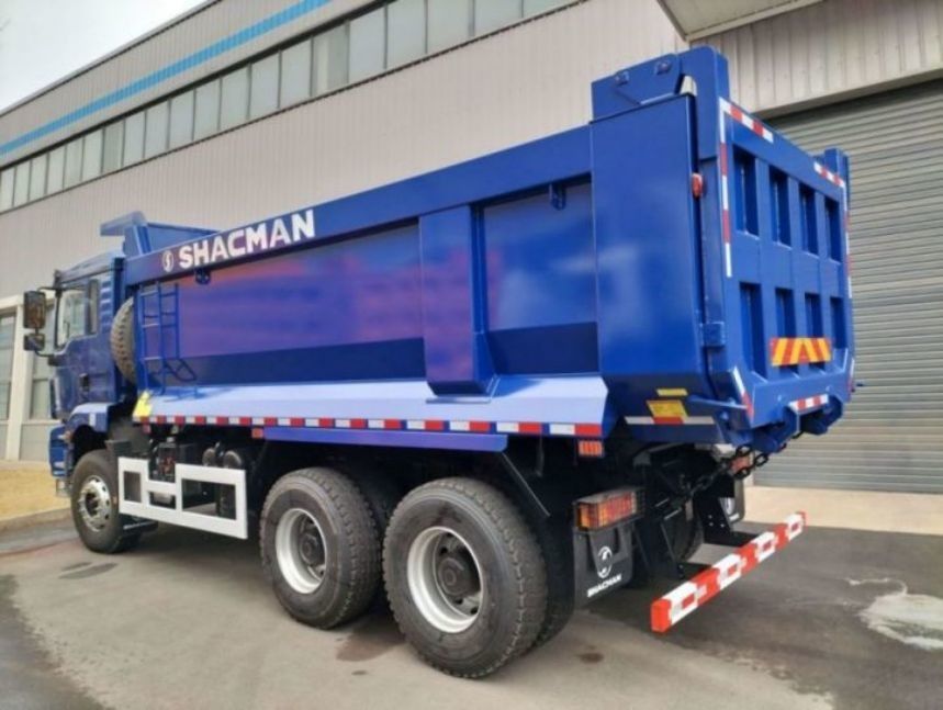 SHACMAN U-Cargo box Dump Truck 6x4 H3000 380 EuroII Blue Tipper Standardowa kabina 12,00R20 opony