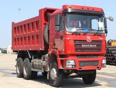 10 prób SHACMAN Czerwony ciężarówka F3000 ciężarówka 380HP do wydobycia