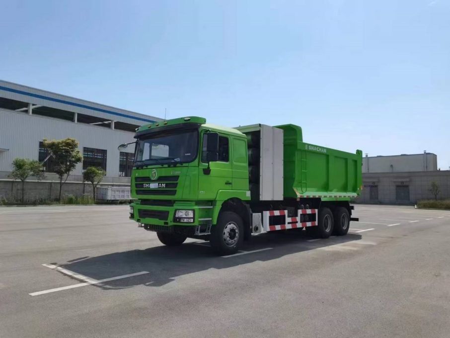 10 kół SHACMAN F3000 CNG Dump Truck 6x4 Euro V WEICHAI-430HP Zielony Idealny do budowy i wydobycia