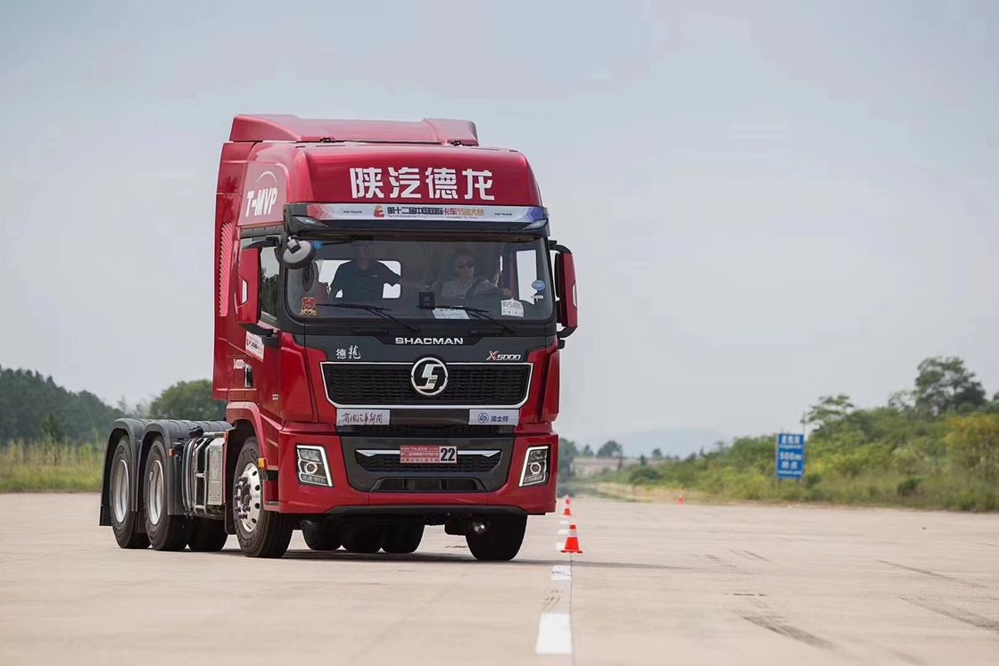 WP12.460E50 Silnik i zwykły filtr powietrza wyposażony w głowicę ciągnika SHACMAN X5000 6x4 460HP EuroV Red Truck