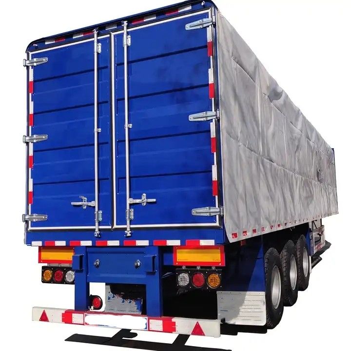 CIMC Side Curtain Semi-Trailer 3-osiowy typu van box semi-trailer do transportu ładunków palet
