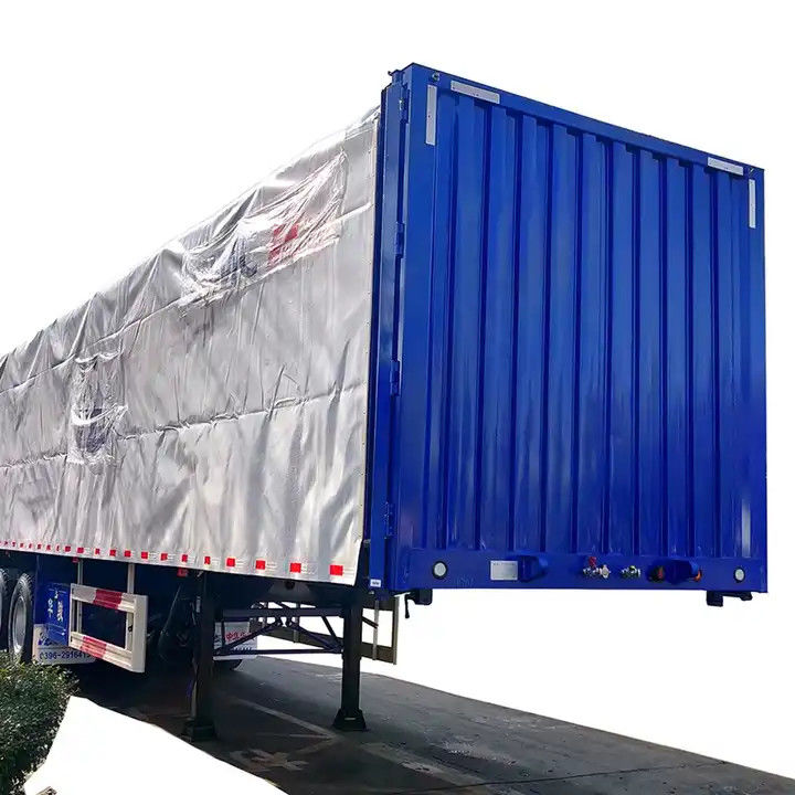 CIMC Side Curtain Semi-Trailer 3-osiowy typu van box semi-trailer do transportu ładunków palet