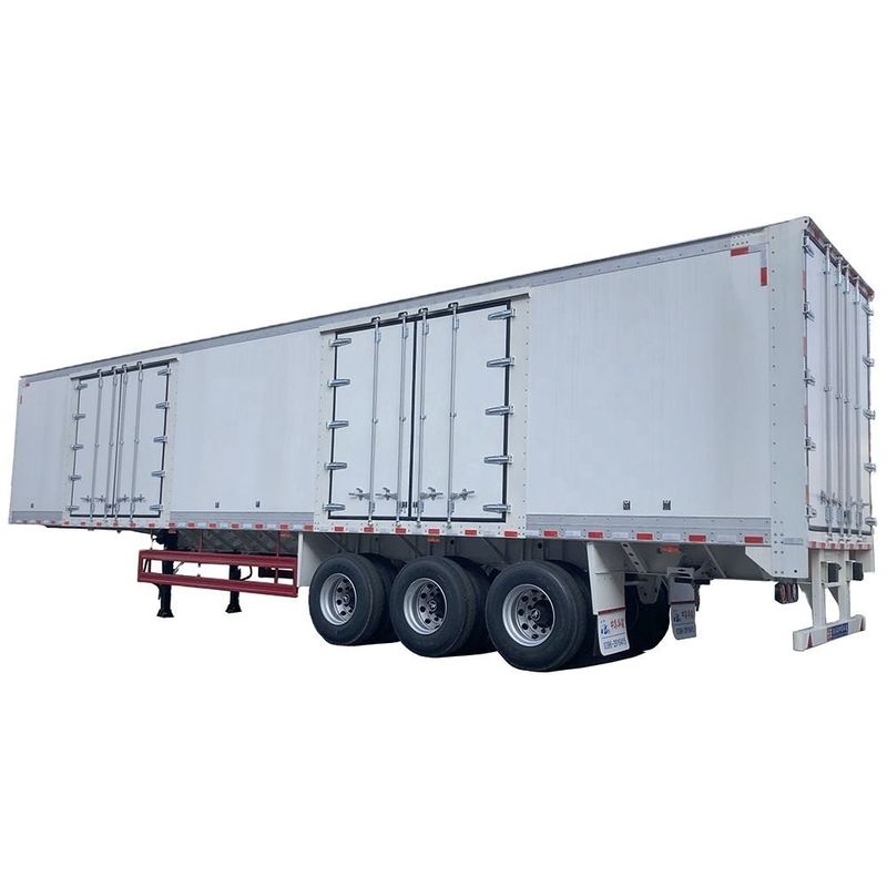 CIMC Van Typ Semi Box Trailer 3 Axle Foot Dry Van Container Semi Trailer