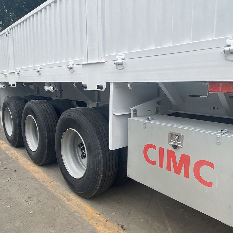 CIMC 3 / 4 osi ogrodzenie półprzewód 60 70 ton ogrodzone ciężarówki SHACMAN