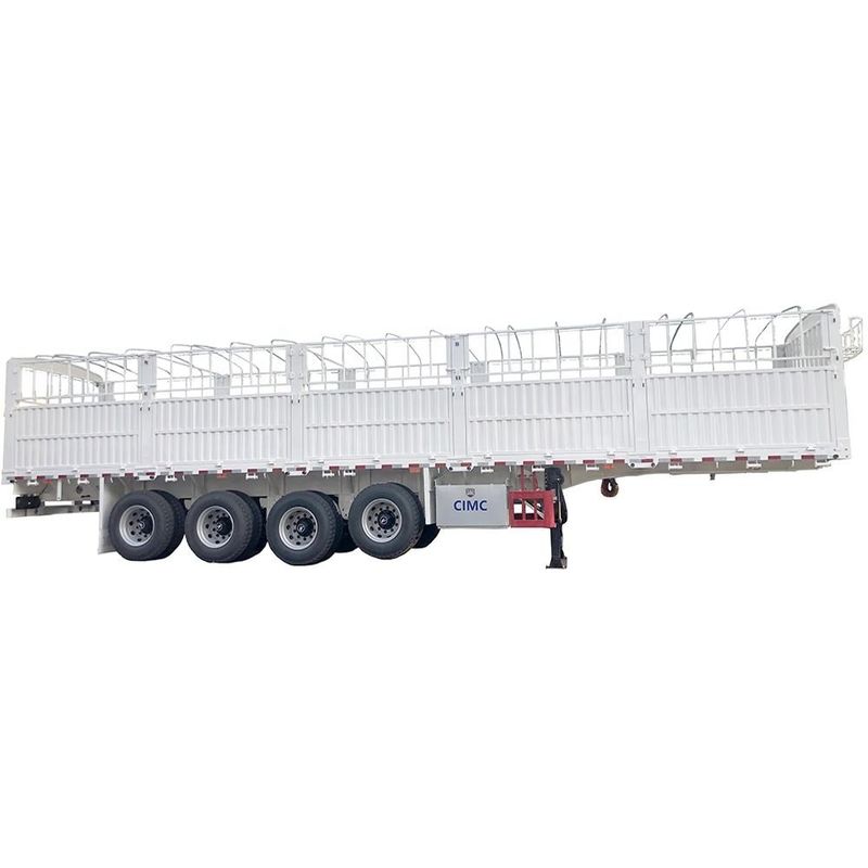 CIMC 3 / 4 osi ogrodzenie półprzewód 60 70 ton ogrodzone ciężarówki SHACMAN