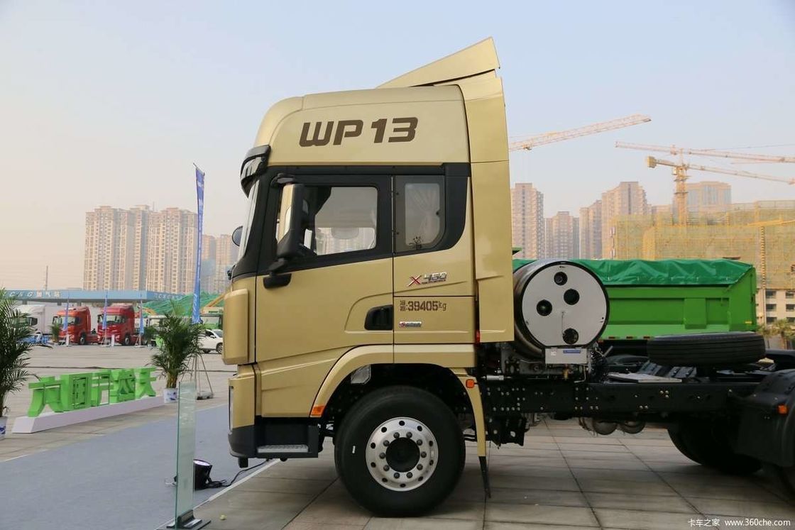 LNG 480KW SHACMAN X3000 6x4 Ciężarówka EuroV Biała Ciężarówka Głowa ciągnika