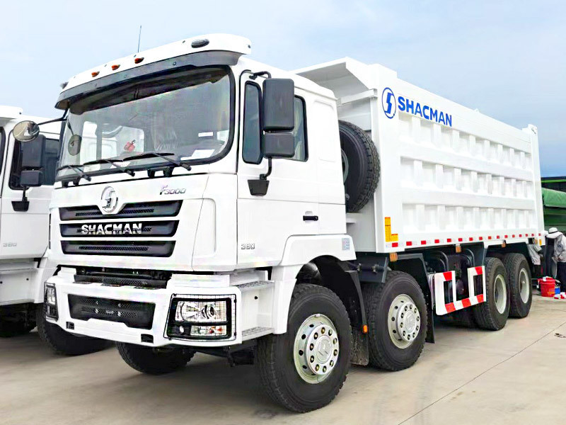SHACMAN F3000 8x4 430Hp EuroV Yellow Domestic Front Lift Tipper Truck with 300L Fuel Tank and 12.00R20 Tires